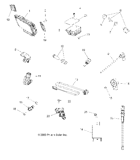 ELECTRICAL, SWITCHES, SENSORS, ECU and CONTROL MODULES - A11ZX85FF/FK (49ATVSWITCHES11SPFOR850)