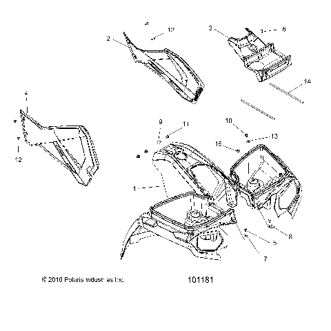 BODY, FRONT CAB and SIDE PANELS - A20SDA57A5/L4/E57A4/B4/LE [101181]