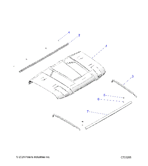 BODY, ROOF PREMIUM - R25TAE99A1/AD/AM/A9/AJ/B1/BD/BM/B9/BJ (C733255)