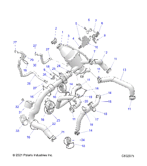 ENGINE, COOLING SYSTEM - S22TFG8MS/8ME ALL OPTIONS (C602075)