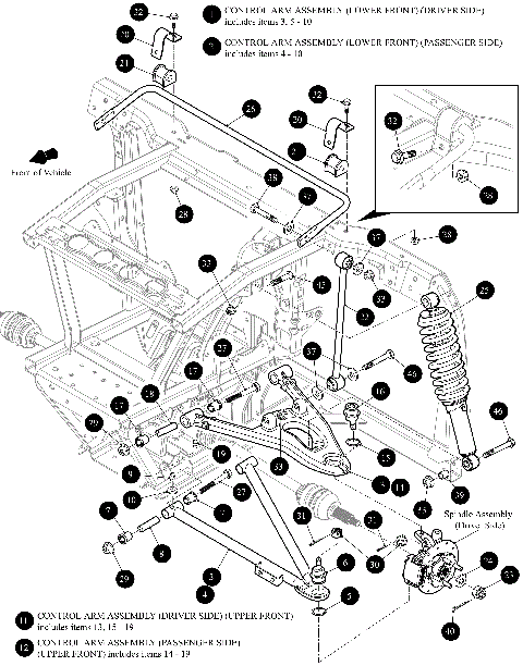 FRONT CONTROL ARM ASSEMBLY [302510]