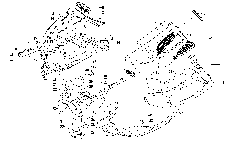 SKID PLATE AND SIDE PANEL ASSEMBLY [94595]