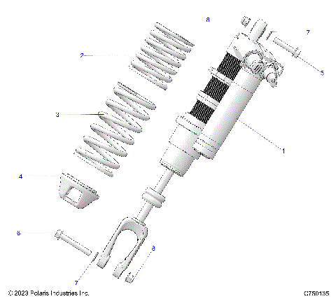 SUSPENSION, FRONT SHOCK MOUNTING - Z25RPP2KAE/BE (C750135)