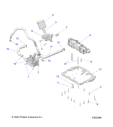 ENGINE, OIL PUMP/FILTER/COOLER - S24FJE9FS/9FE (C602594)