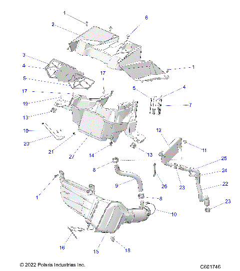 ENGINE, AIR INTAKE SYSTEM - S23FJE9FS/9FE ALL OPTIONS (C601746)