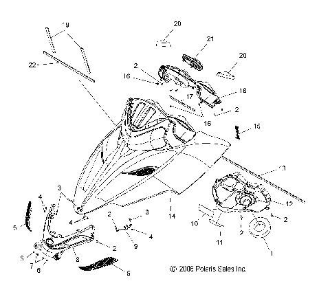 BODY, HOOD ASM. - S08PL7JS (49SNOWHOOD08RMKSPL)