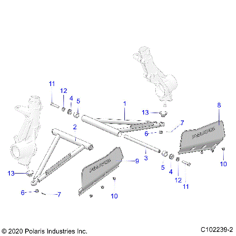 SUSPENSION, A-ARM and STRUT MOUNTING - A23S6E57F1/FK (C102239-2)