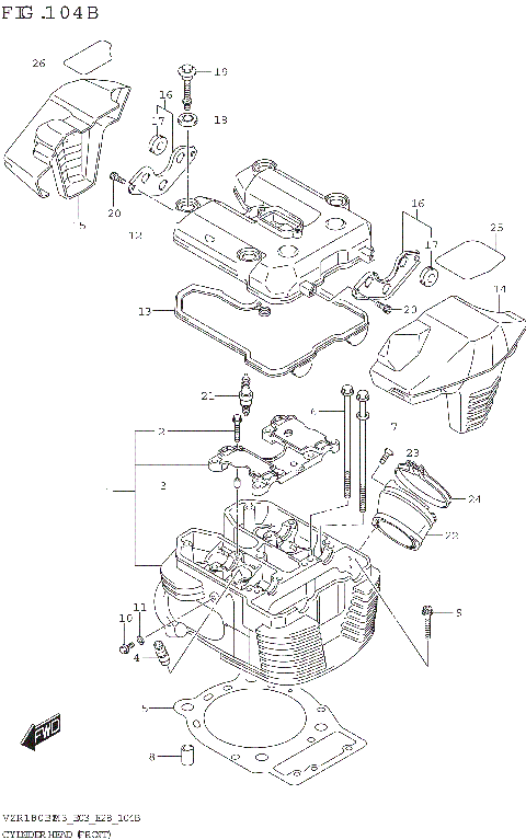 CYLINDER HEAD (FRONT)