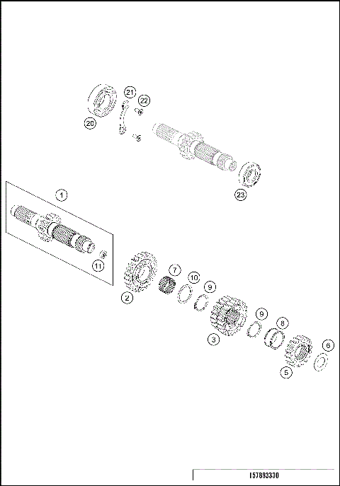 TRANSMISSION I - MAIN SHAFT