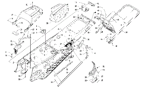 TUNNEL, REAR BUMPER, AND SNOWFLAP ASSEMBLY [104612]