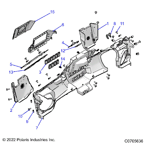 BODY, DASH LOWER - Z23R4E92A/92B (C0704403-1)