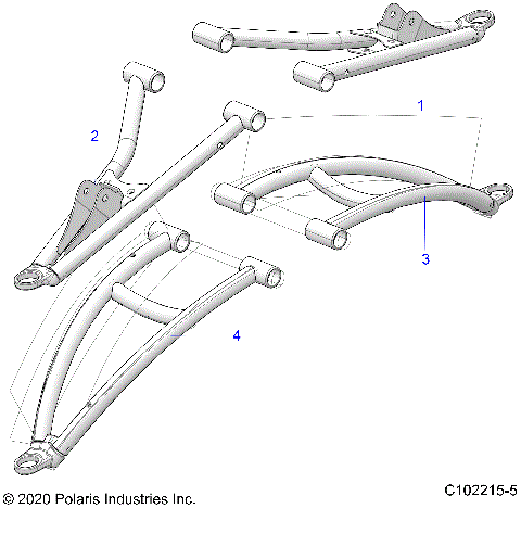 SUSPENSION, FRONT A-ARMS - A24SXD95A9 (C102215-5)