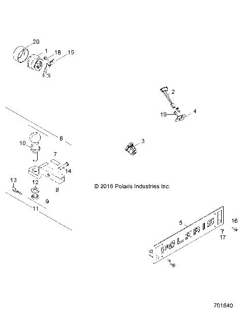 BODY, HITCH, LICENSE PLATE - Z18VDS99FK (701640)
