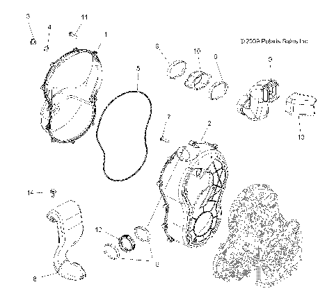 BODY, CLUTCH COVER - A10DX85AL/AF (49ATVCLUTCHCVR10SPTRGEPS)