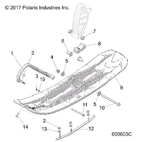 STEERING, SKI ASM.,PRO-FLOAT - S24FJE9FE (600603C)