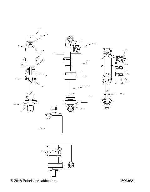 SUSPENSION, SHOCK, FRONT TRACK (7044562) - S21DDL8RS ALL OPTIONS (600362)