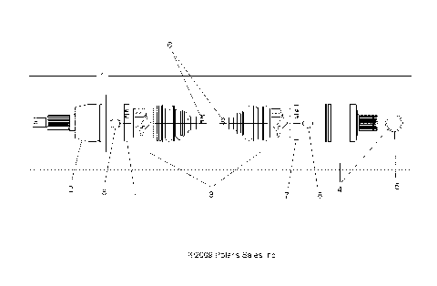 DRIVE TRAIN, DRIVE SHAFT, REAR - A09ZX85FS/CFS (49ATVSHAFTDRIVERR1332584)