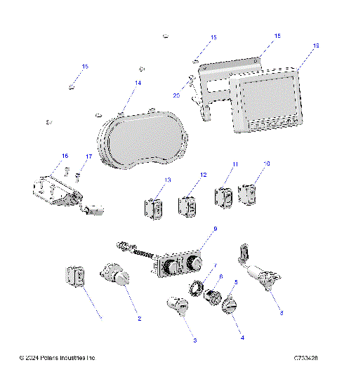 ELECTRICAL, DASH INSTRUMENTS - R25RRV99AC (C733428)