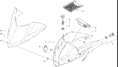 WINDSHIELD AND INSTRUMENTS ASSEMBLIES [110020]
