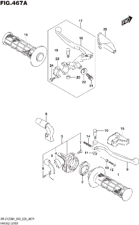HANDLE LEVER (DR-Z125L)