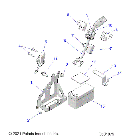 ELECTRICAL, BATTERY, MANUAL START POWER UP COMPONENTS - S23TLG8RS/8RE (C601979)