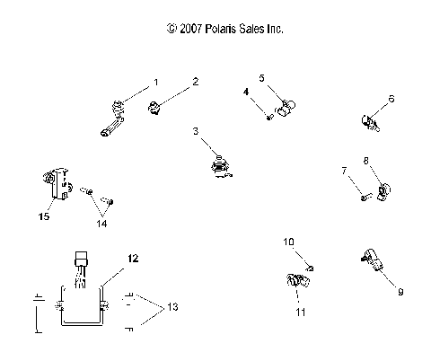 ELECTRICAL, SENSORS and COMPONENTS - S08PR7FS/FE (49SNOWSENSOR08IQTRBO)
