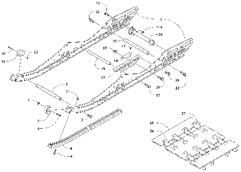 SLIDE RAIL AND TRACK ASSEMBLY [107451]
