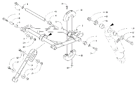 REAR SUSPENSION FRONT ARM ASSEMBLY [104150]