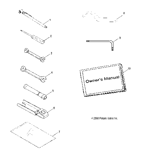 TOOL KIT - A07TH76AU/TN76AF/AL/AU (4999204069920406E10)