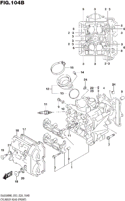CYLINDER HEAD (FRONT)