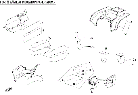 HEAT INSULATION PAPER (ALUM.)