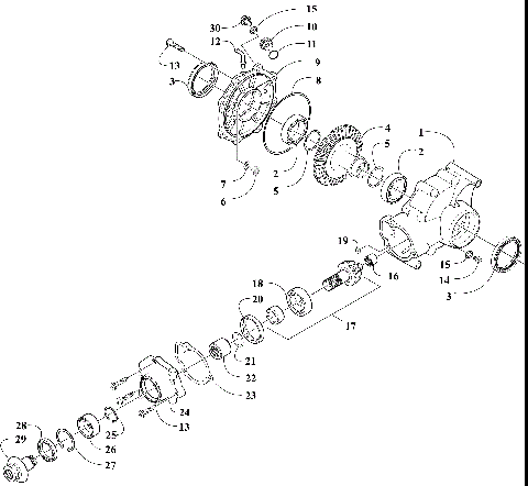 REAR DRIVE GEARCASE ASSEMBLY [303515]