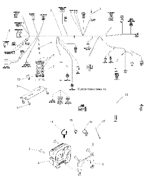 ELECTRICAL, WIRE HARNESS - R10VH76AB/AO/AQ/AW (49RGRHARNESS10RZRS)