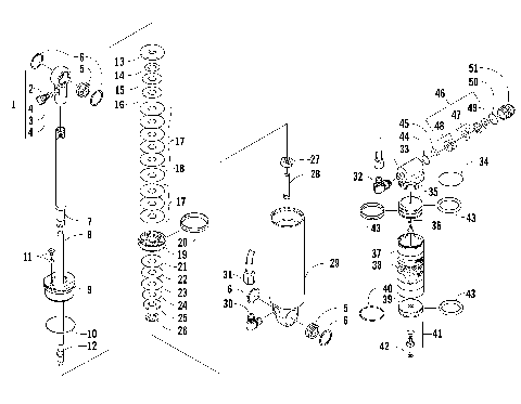 REAR SUSPENSION REAR ARM SHOCK ABSORBER [88782]