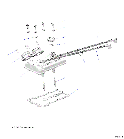 ENGINE, THROTTLE BODY AND VALVE COVER - R25RSF99AY/AL (C701254-1)