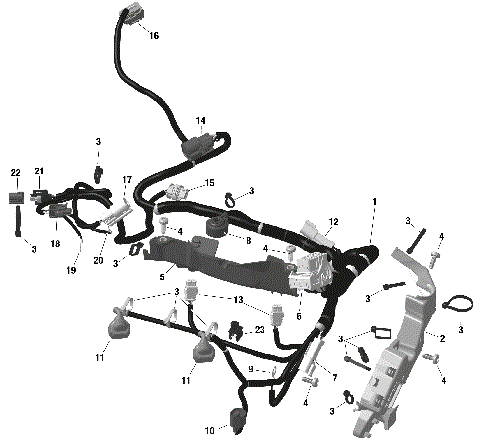 01- ROTAX - Engine Harness And Electronic Module - NA