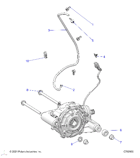 DRIVE TRAIN, FRONT GEARCASE MOUNTING - R25T6E99RM/SM (C702930)