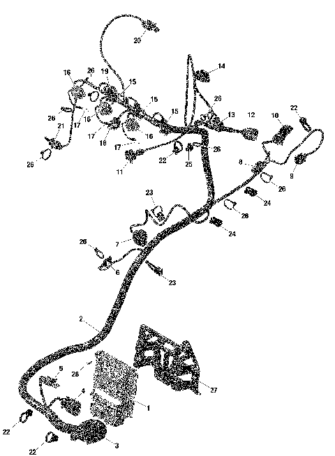 01- Rotax - Engine Harness And Electronic Module - Turbo RR