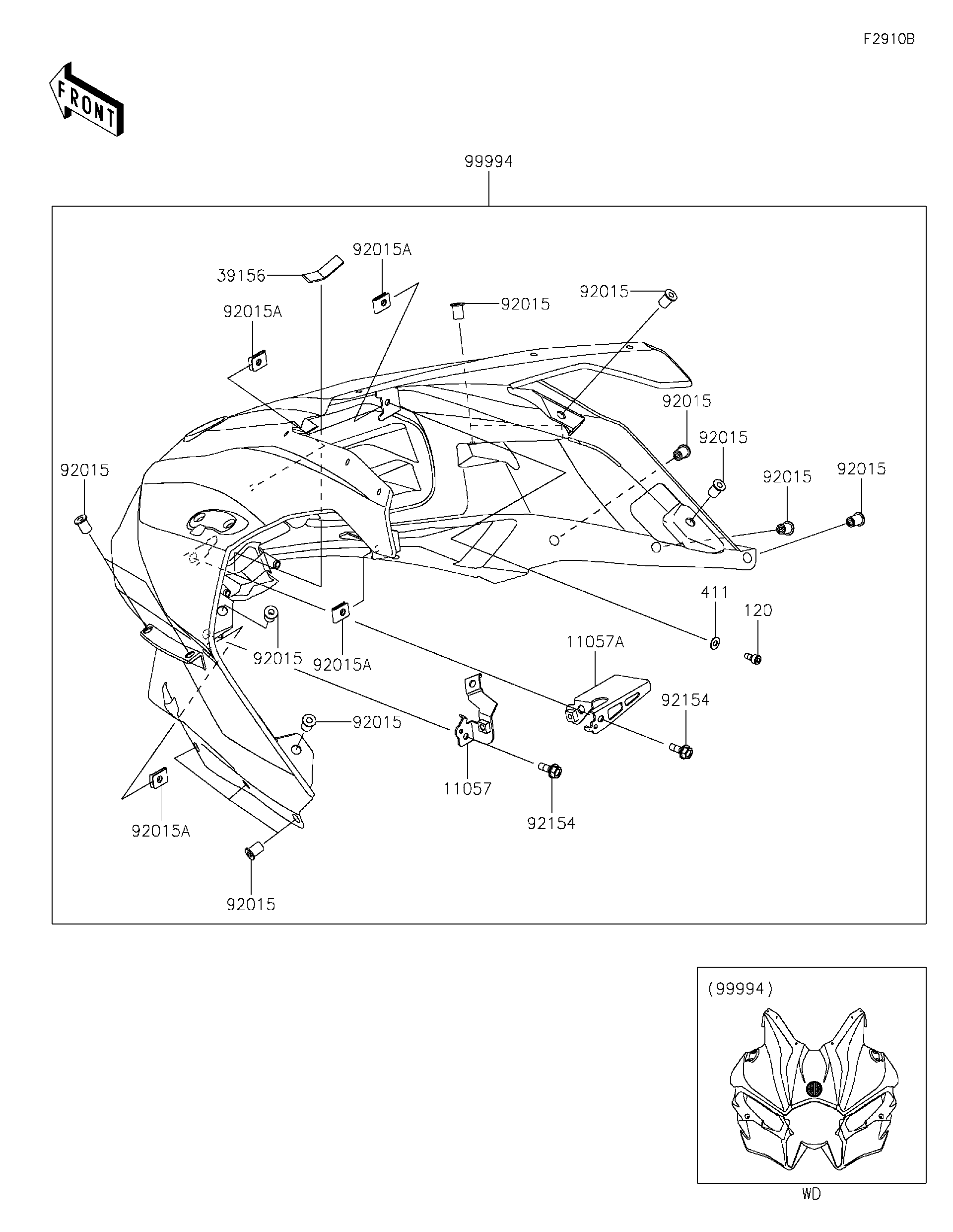 2019 Kawasaki Ninja H2/Ninja H2 CARBON (ZX1002JKF) Accessory