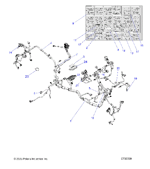 ELECTRICAL, WIRE HARNESS - R26RRU99CP/EP (C733339)