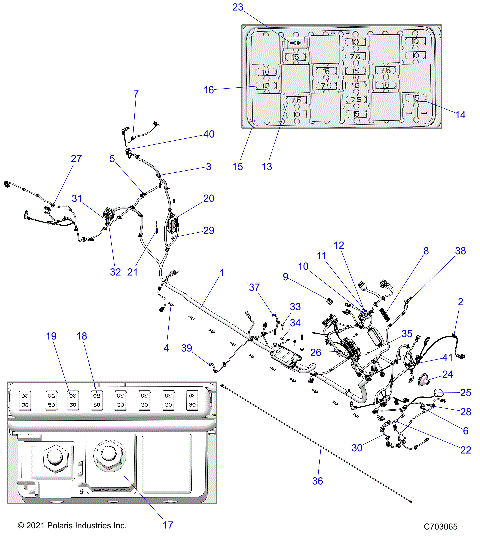 ELECTRICAL, WIRE HARNESS, CHASSIS, PREMIUM - Z23RML2KAJ/BJ/AK/BK (C703065)