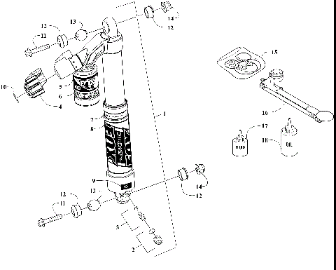 FRONT SUSPENSION SHOCK ABSORBER ASSEMBLY [108865]