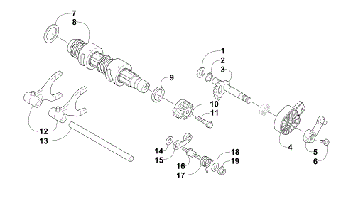 GEAR SHIFTING ASSEMBLY