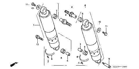 REAR SHOCK ABSORBER