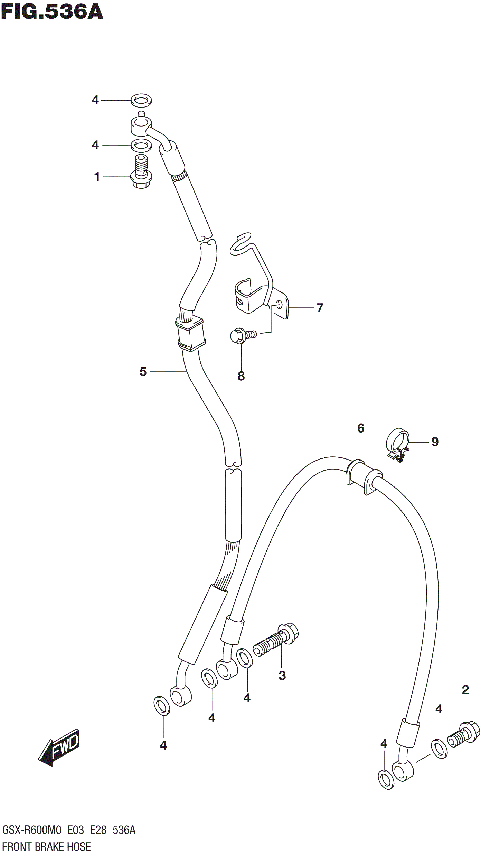 FRONT BRAKE HOSE