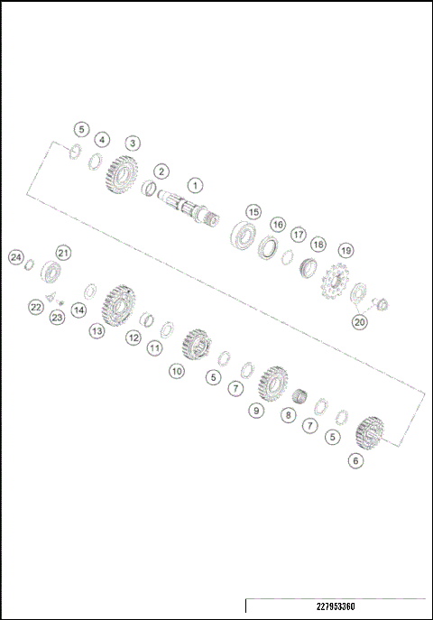 TRANSMISSION II - COUNTERSHAFT