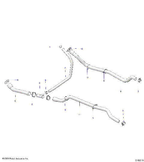 ENGINE, COOLING SYSTEM, HOSES - A25SKE57C1/CK/E1/EK (C102518)
