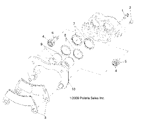 BRAKES, REAR CALIPER - R16RDA57A1/B1 (49RGRCALIPERRR10800CREW)