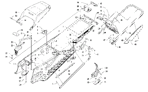 TUNNEL, REAR BUMPER, AND SNOWFLAP ASSEMBLY [104610]