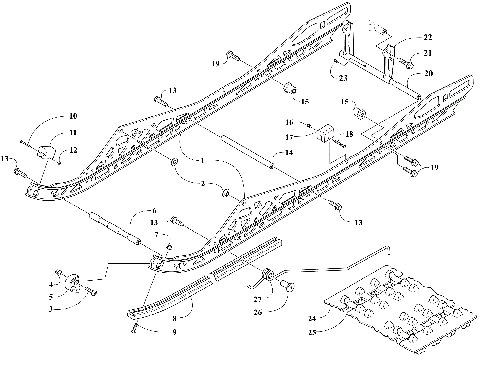 SLIDE RAIL AND TRACK ASSEMBLY [111001]